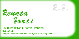 renata horti business card